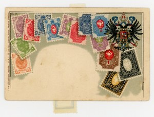 Postcard with postage stamp motif (1650)