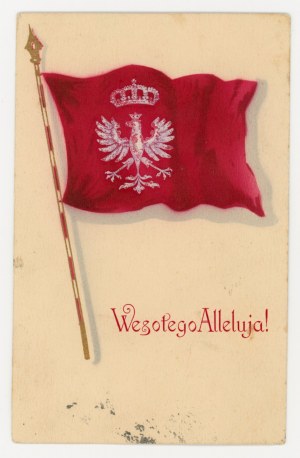 Patriotic postcard - Happy Hallelujah (1653)