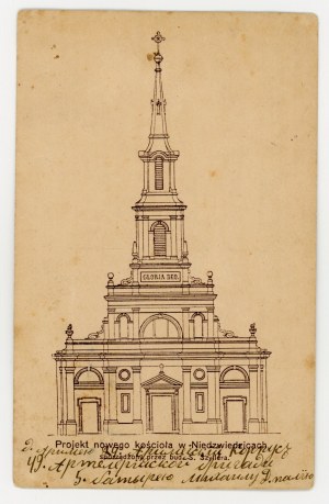Niedźwiedzica - project of a new church (1721)