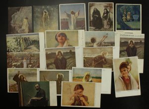 Set di cartoline d'arte polacca (18 pezzi) (3002)