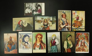 Set of Polish art postcards (11 pieces) (3005)