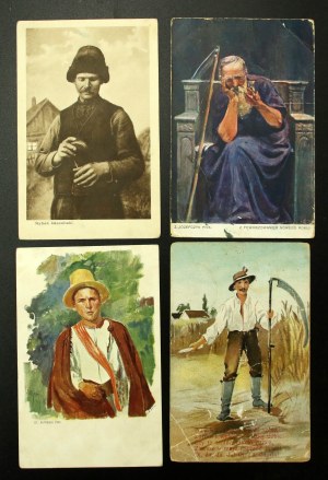 Set of Polish art postcards (4 pcs.) (3008)