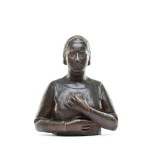 Magdalena Gross (1891 - 1948 ), Buste de femme avec médaillon, 1925