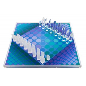 Victor Vasarely (1906 Pécs - 1997 Paris), Échecs, 1979