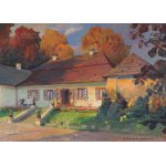 Bronisława RYCHTER-JANOWSKA (1868-1953), Automne devant le manoir.