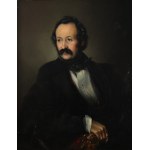 BORATYŃSKI (XIXe siècle), Portrait d'un homme avec un médaillon en émeraude.