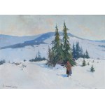 Edmund CIECZKIEWICZ (1872-1958), V horách v zime.