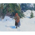 Edmund CIECZKIEWICZ (1872-1958), Dans les montagnes en hiver.