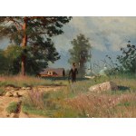 Efim VOLKOV (1844-1920), Spaziergang auf einem Feldweg.