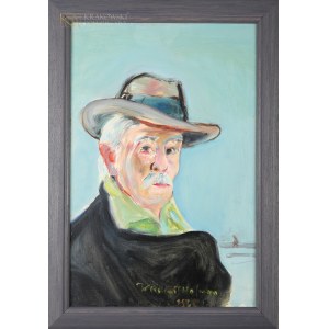 Wlastimil HOFMAN (1881-1970), Autoportrét v šedém klobouku (1969)