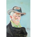 Wlastimil HOFMAN (1881-1970), Autoportrait au chapeau gris (1969)