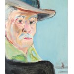 Wlastimil HOFMAN (1881-1970), Autoritratto con cappello grigio (1969)