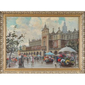 Władysław SERAFIN (1905-1988), Der Hauptmarkt in Krakau.