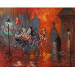 Jerzy POTRZEBOWSKI (1921-1974), Nuit à Cracovie (1965)