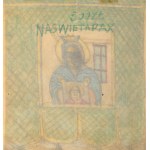 NIKIFOR Krynicki (1895-1968), St. Veronica - a flag.