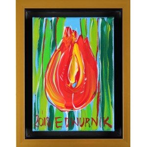 Edward DWURNIK (1943-2018), Červený tulipán (2018)