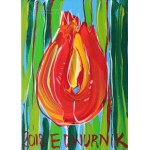 Edward DWURNIK (1943-2018), Červený tulipán (2018)