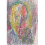 Jerzy PANEK (1918-2001), Self-Portrait in Green and Purple.
