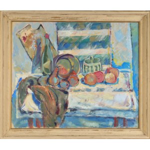 Teresa WALLIS-JONIAK (née en 1926), Nature morte aux poires (1999)