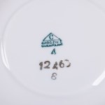 Chodzież Porcelany et Table Manufacture de Porcelite Dessiné par Eugeniusz Renkowski, Service à café Roman pour 6 personnes, 2e moitié du 20e s.