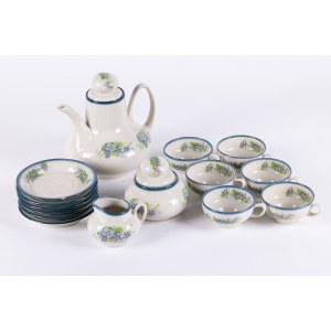 Porcelain and Table Porcelite Works Chodzież, Saba coffee service for 6 persons, 2nd half of the 20th century.