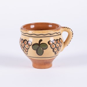 Kamionka Cooperative in Lysa Gora, Mug with ear, 2nd half of the 20th century.