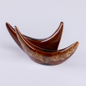 Mirostowickie Zakłady Ceramiczne, designed by Adam Sadulski, Horns serviette, 1960s/70s.