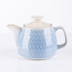 Mirostowicke Zakłady Ceramiczne, designed by Adam Sadulski, Teapot 54501 - blue, 1970s.