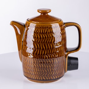 Mirostowickie Zakłady Ceramiczne / Predom-Selfa, Selfa elektrická kanvica 54501 - hnedá, 80. roky.