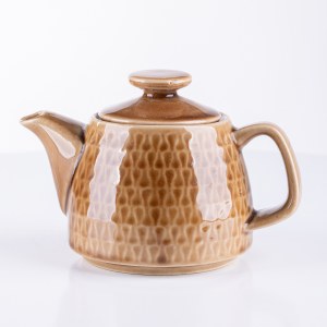 Mirostowicke Zakłady Ceramiczne, designed by Adam Sadulski, Teapot 54501 - honey, 1970s.