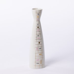 VEB Porzellanwerk Lichte, Germany, Patterned vase, 1960s/70s.