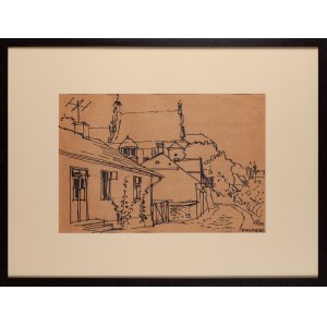 Donald SOLO (1919 - 2010), Street in Kazimierz Dolny, 1967