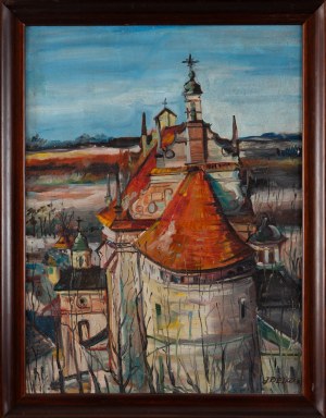 Jozef PIETRZAK (1940-2003), Roof of the parish church in Kazimierz Dolny