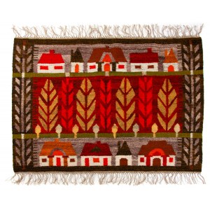 design Jolanta BANASZKIEWICZ, Kilim TOPOLE, Coopérative d'artisanat populaire et artistique Pilsko à Żywiec