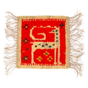 navrhla Maria DOMAŃSKA (nar. 1928), Kilim KOZIOROŻEC, St. Wyspiański Co-operative of Work RLiA v Krakove