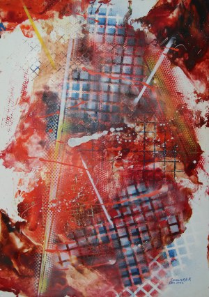 Smolarek Władysław, Abstraction 2-2003 rouge