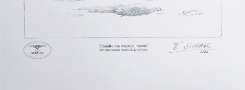 Wojciech Siudmak (ur. 1942), Obustronne niezrozumienie, inkografia, 2020