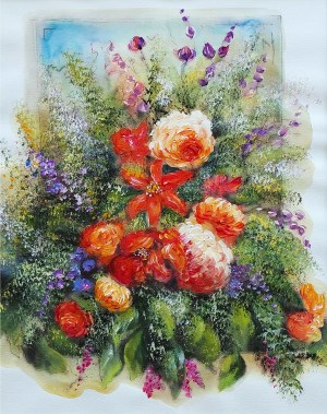 Eliza Dudek-Wójcicka, Bouquet di fiori, 2008