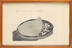 Artista non specificato, polacco, seconda metà del XX secolo, Il pesce è sempre di profilo