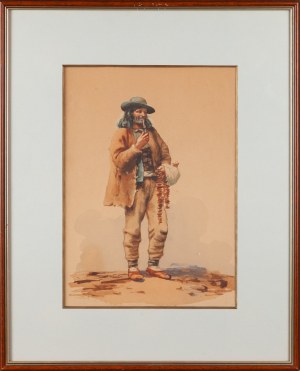 Artysta nieokreślony w typie twórczości Franciszka TEPY (1829-1889), Sprzedawca obwarzanków