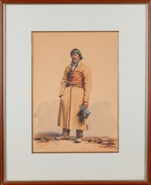 Artysta nieokreślony w typie twórczości Franciszka TEPY (1829-1889), Mężczyzna z fajką
