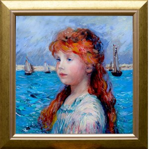 Alicja KAPPA (ur. 1973), Plaża w Sainte-Adresse, z cyklu: Poszukiwanie Claude'a Moneta, 2024