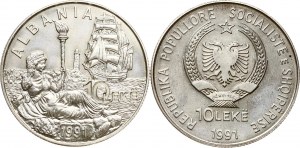 Albania 10 Leke 1991 Letnie Igrzyska Olimpijskie Lot 2 monet
