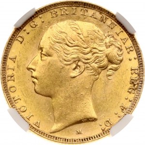 Sovrano d'Australia 1885 M NGC MS 62