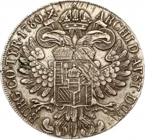 Rakúsko Maria Theresia Taler 1780 SF Restrike