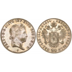 Autriche 20 Kreuzer 1844 C