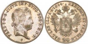 Rakúsko 20 Kreuzer 1844 C
