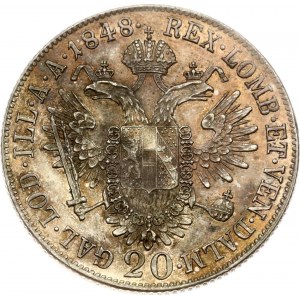 Rakúsko 20 Kreuzer 1848 A