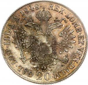 Austria 20 Kreuzer 1848 A