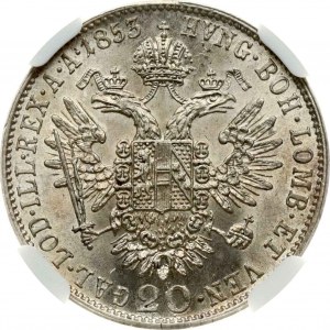 Austria 20 Kreuzer 1854 A NGC MS 61